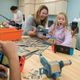 In October, Nintendo partnered with the Institute Of Play to put Nintendo Labo kits into elementary school classrooms, like this one in Chappaqua, New York.